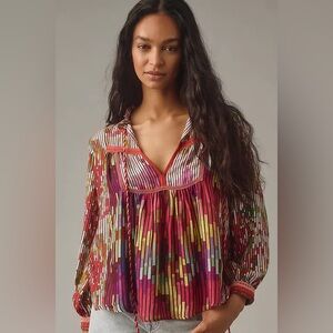 Anthropologie | Conditions Apply “Inreiza” Long Sleeve Top, Size Small